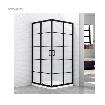 China Modern Entryway Shower Corner Bathroom ORTONBATH Compartment Bathroom Set Glass Enclosure OTPCE003 for sale