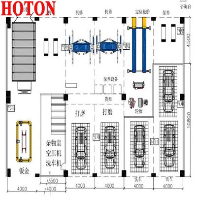 China Office Car Wash Station LED Lights Ceiling ZT1048 Anti-Shining LED Light Automotive Maintenance Beauty for sale