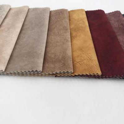 China Hot Sale 100% Polyester Printed Textile Polyester Leather Fabric Waterproof Leather Fabric Sofa Shrink-Resistant for sale