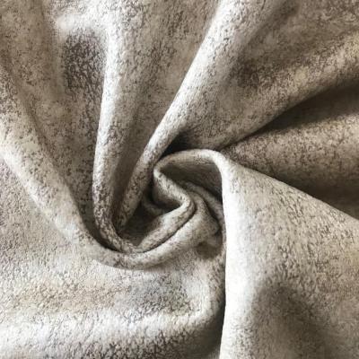 China New product anti-static polyester tanned suede fabric velvet fabric for upholstery sofa for sale