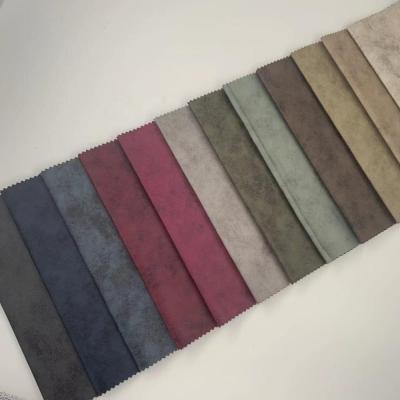 China European Popular Anti-static Vintage Artificial Leather Fabric With 12 Basic Colors for sale