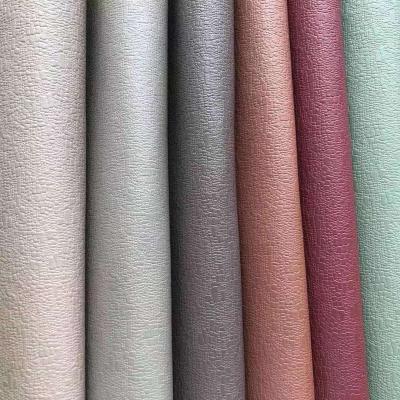 China Waterproof latest smooth and high quality 100% polyester imitation leather fabrics for sofa and car seat cover for sale