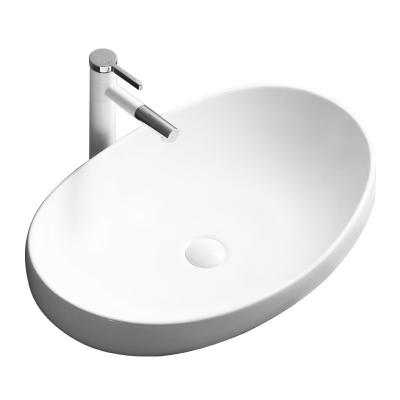 China Modern white color bathroom ceramic sink for sale