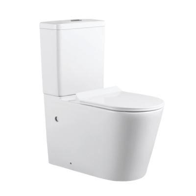 China Double-Flow Good Quality Wholesale Cheap Price Two Piece P-trap Ceramic Toilet for sale