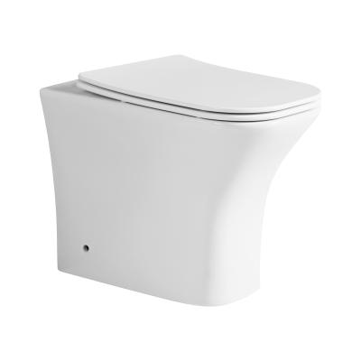 China Double-flow Back Water-saving High End Washdown Trap P-180MM Hidden Tank Back To Wall WC Toilet for sale