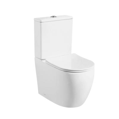 China Double-Flow Rimless Toilet Lavatory for sale