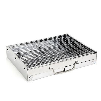 China New Type Outdoor Portable Camping Foldable Mini Bbq Grill Top Sale Carbon Barbecue Stove Adjustable Height for sale