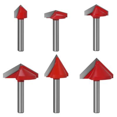 China Professional Manufacture Factory Popular Various V Groove Cut Router Bit Woodworking Milling Cutter for sale