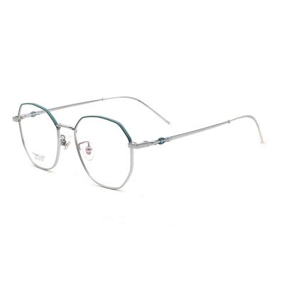 China For Reading Glass Fashion High Quality Computer Glasses Blue Lightweight Eyewear Anti Raw Pure Titanium Eyeglass Frames Optical Frames for sale