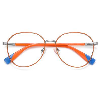 China High Quality Anti Blue Light Fashion Eyewear Computer Reading Glasses Stainless Fashion Glasses Frames Round Optical Frames for sale