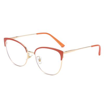 China High Quality Anti Blue Light Fashion Eyewear Computer Reading Glasses Stainless Fashion Glasses Frames Round Optical Frames for sale