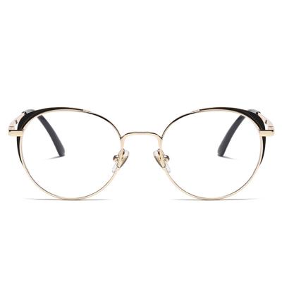 China High Quality Anti Blue Light Fashion Eyewear Computer Reading Glasses Stainless Fashion Glasses Frames Round Optical Frames for sale