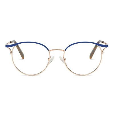 China For Sale Blue Glasses Cat Eye Shape Frame Anti Reading Glass Quality Best Suitable For General for sale