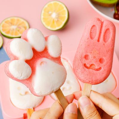 China Full Food Grade Environmental Viable Ice Cream Popsicle Mold Silicone Popsicle Mold Ice Cream Mold BPA Free Silicone for sale