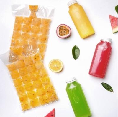 China Recyclable Disposable Plastic Champagne LDPE Ice Cube Bag for sale