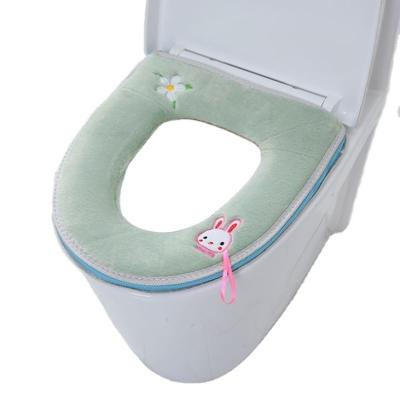 China Hot Selling Cheap Hot Selling Toilet Seat Cushion Slow-end Toilet Seats Bathroom Hotel Household Washable Mat for sale