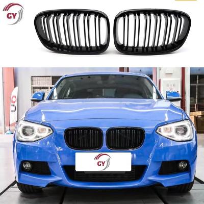 China ABS Front Car Grill For BMW 1 Series F20 F21 Center Grille F20 Dual Line Auto Grill 2011 2012 2013 2014 for sale