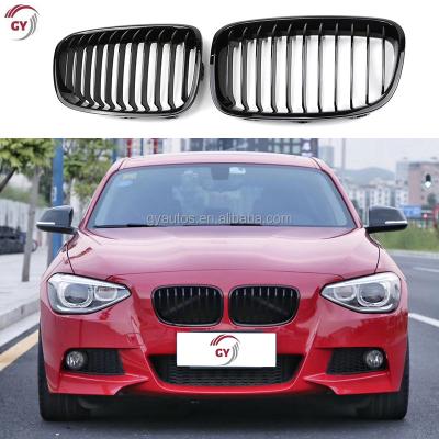 China ABS Genuine Car Grilles For BMW Single Line 1 Series F20 F21 118i 120i 125i 2012 2013 2014 Auto Grille E87 Front Grille 2011 for sale