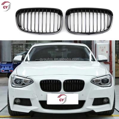 China ABS Auto Parts Car Grille For BMW Single Line 1 Series F20 F21 Auto Grille 2011 2012 2013 2014 F20 Front Grille for sale