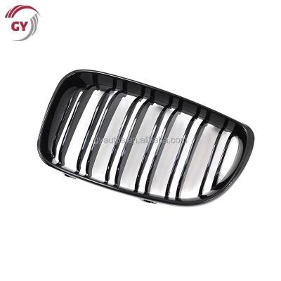 China Double Line ABS E81 Car Grille For BMW 1 Series E81 2007-2011 Auto Car Grille E87 Front Grille for sale