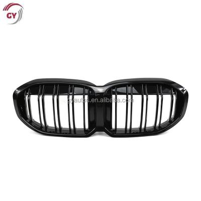 China ABS Auto Parts Front Bumper Grill For BMW F40 Center Grille BMW Series 1 F40 Dual Line Front Grill 2019+ for sale