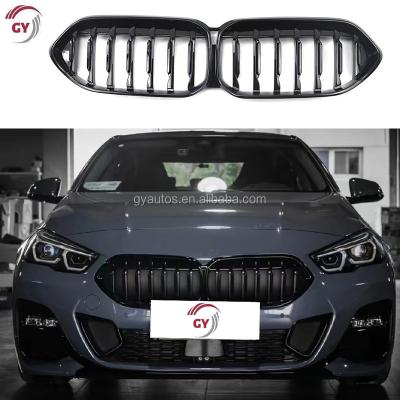 China ABS Single Slats Gloss Front Bumper Kidney Center Grille Black For BMW 2 Series F44 M235i 2021 2022 for sale