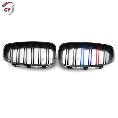 China ABS F34 Dual Line Gloss M Color Front Bumper Grill For BMW 3 Series GT F34 M3 Style Replacement Grill 2012-2018 for sale