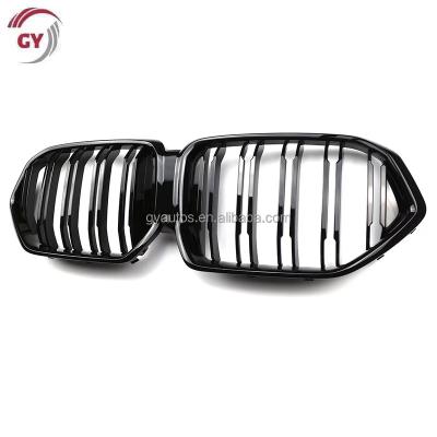 China ABS Gloss Black Dual Slat Center Grille Mesh Front Bumper Grille For BMW X6 Series G06 2019-2023 for sale