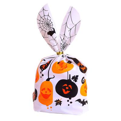 China BIODEGRADABLE 50 Pcs / Wholesale Halloween Rabbit Ear Shape Cookie Bag Candy Bag For Kids Treat Or Trick for sale