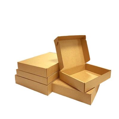 China Recycled Materials Customization Kraft Paper Folders Gift Box To Wrap 7x7x2inch 18x18x5cm Box For Dress Underwear Scarves for sale