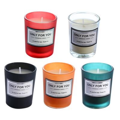 China Birthdays Oil To Make Candle Glass Marble Scented Candles for sale