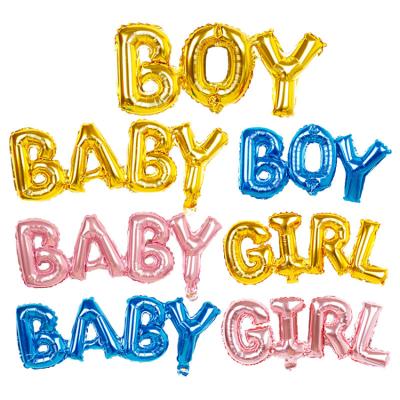 China Letter Siamese Baby Girl Foil Balloon One Piece Foil Balloon Boy Foil Balloon Girl Birthday Baptism Party Supplies for sale