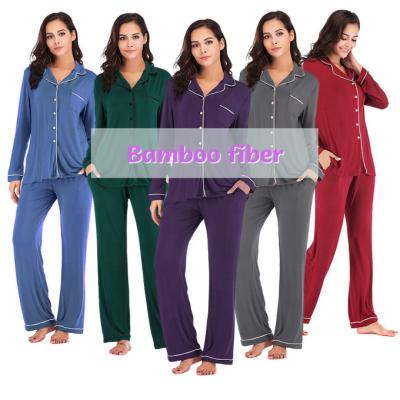 China QUICK DRY Women's Long Clothing Pajamas Pajamas Classic HOBISH Bamboo Pajamas Sets for sale