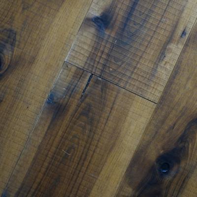 China Contemporary Steamed Smoked Engineered European Oak Wood Flooring Wax Oil Finish 190 / 220mm for sale