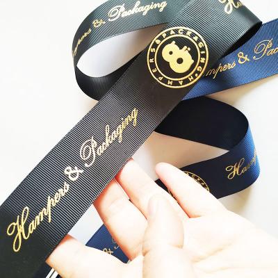 China High Tenacity High End Custom Printed Double Sided Satin Packaging Ribbon for sale