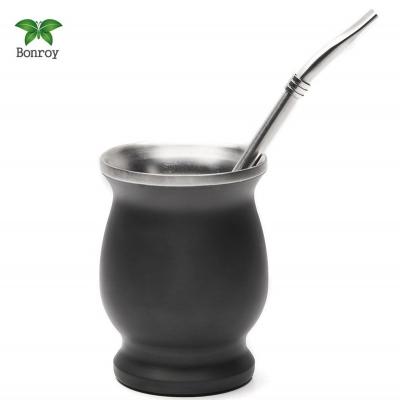 China Viable Yerba Mate Gourd Set Tea Straw Bombilla with Brush for sale