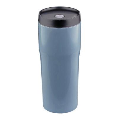 China Sustainable Vacuum-Insulated Stainless Steel Travel Mug With Ceramic Coating Matte Black for sale