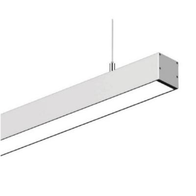 China UGR< Modern Minimalist 40W 1500mm Tricolor Anodized Aluminum 19 Fixture Dazzle Free Standing Linear Led Desktop Pendant Light for sale