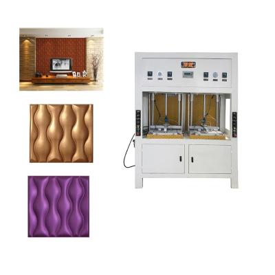 China Modern Small Production Line For 3d Wall / TV Background Leather Wall Panel for sale