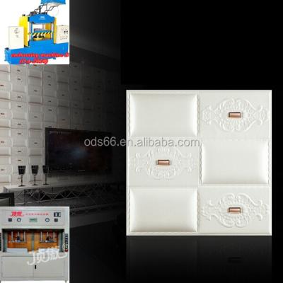 China Full Automatic Synthetic 3d Leather Wall Panel Making Leather Panel Making Machine for sale