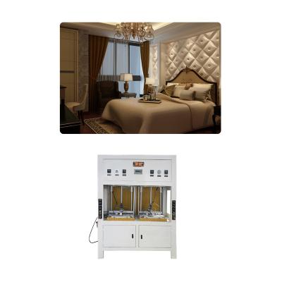 China 2017 hotels decorative pvc/pu leather wall panels making machine for sale