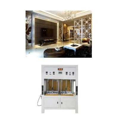 China Hotels new product leather 3D wall panel making machine for construcyion and decoration price for sale