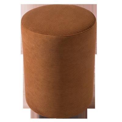 China stool home & Ottoman Home Furniture Cylinder Shape Fabric Ottoman Pouf Stools for sale