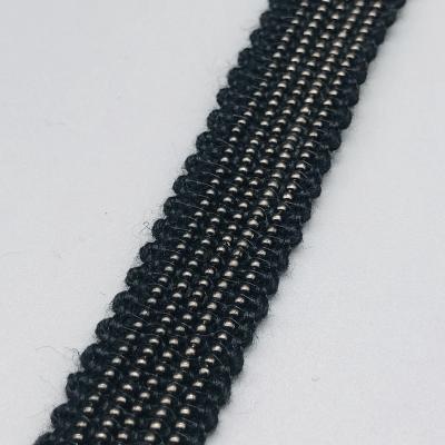 China Machine made ball chain trims type gunmetel color ball chain for clothes using chain trimmings wholesale for sale