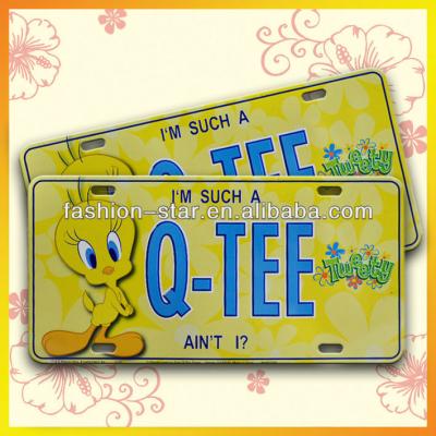 China Manufacturing License Plates 2018 Best Design OEM Full Color Printing Embossed Metal Cast Aluminum License Plate For Car Remote for sale