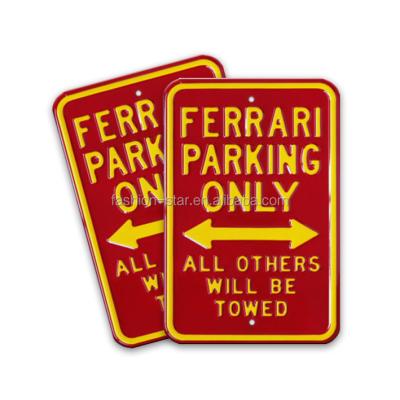 China Hot Selling No Parking Metal Decoration Plate Road Sign Aluminum Signs for sale