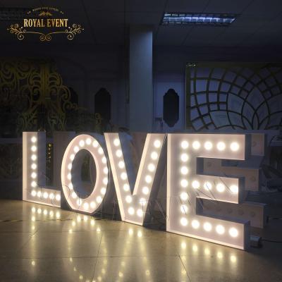 China Hot-sales wedding event /party birthday decoration LED marquee letters and numbers for event wedding decorations for sale