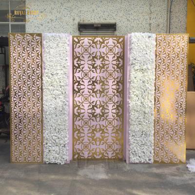 China Wedding Event /party Factory Customized Flower Wall Wedding Decor Backdrop Used Event Party Stage Supplies for sale