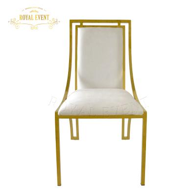 China Modern Cheap Throne Chairs Stainless Steel Wedding Chairs Used Hotel Banquet Furniture for sale