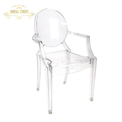 China Modern Popular Throne Kids Chiavari Birthday Party Diner Chairs Clear Ghost Chair for sale